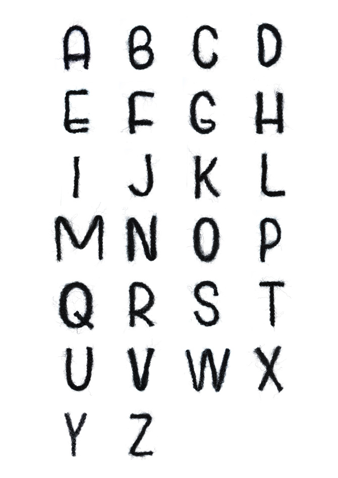 Kinky Type Alphabet Social design