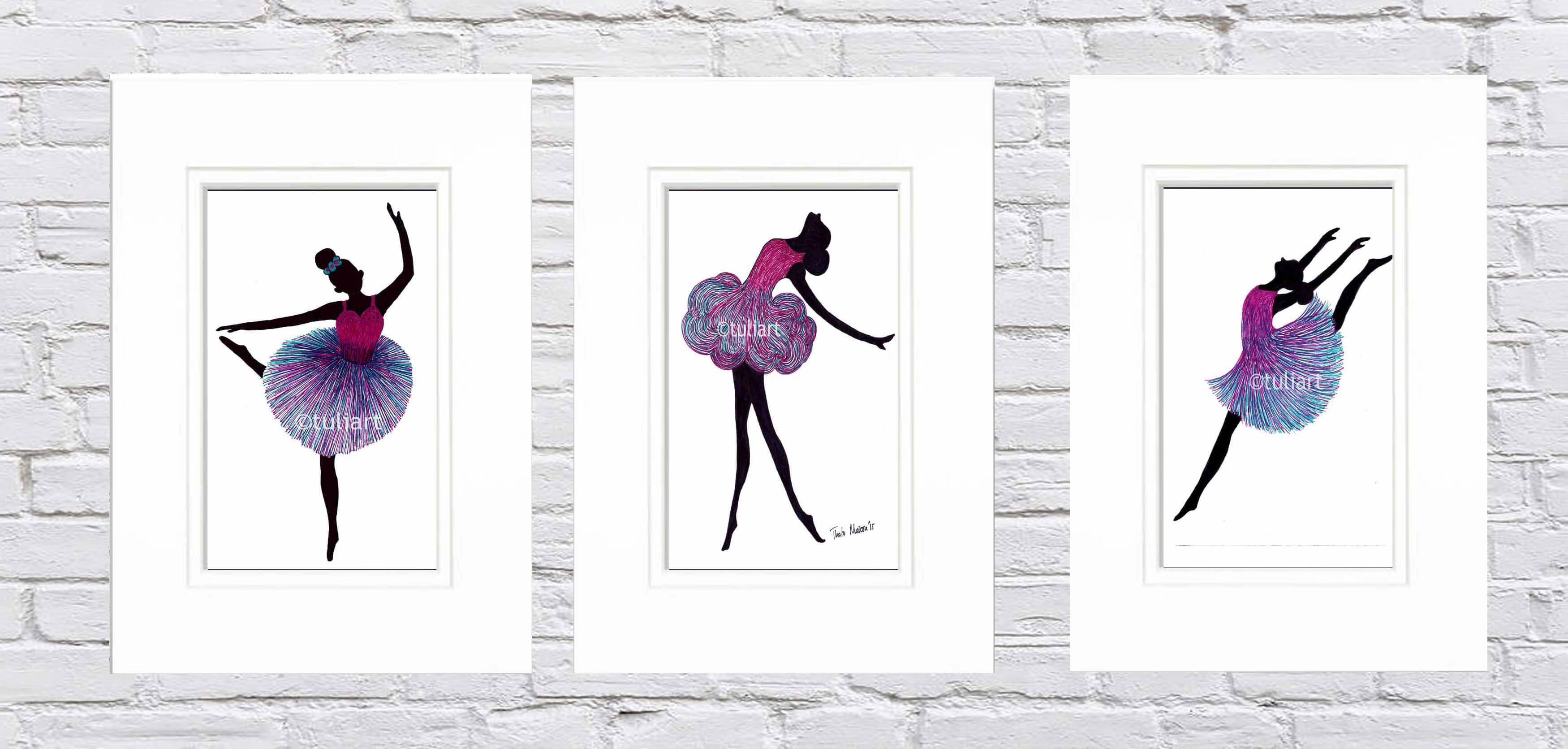 Ballerina Art By Thato Mwosa - Tulia Art