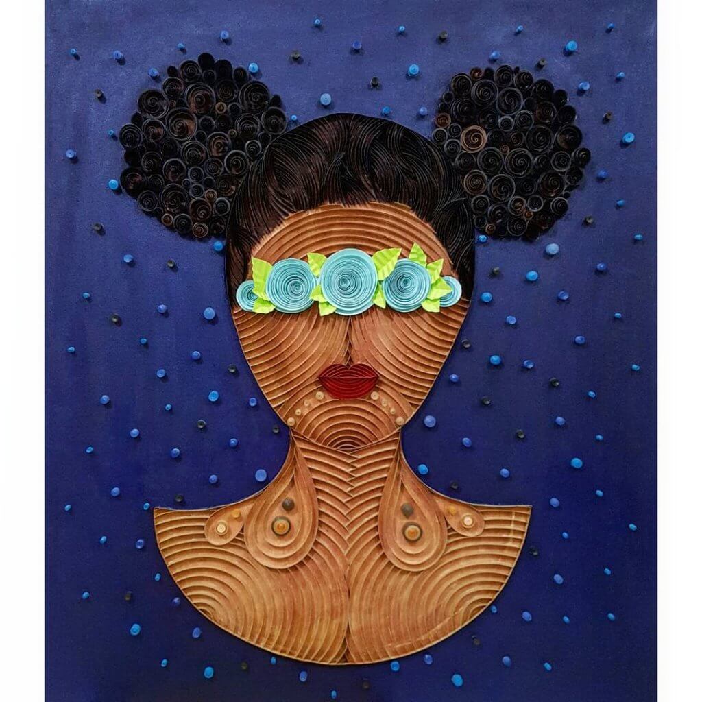 Ayobola Kekere-Ekun's 'The Power Series' is mostly inspired by the interplay of power in society. She explores female characters in Yoruba mythology.