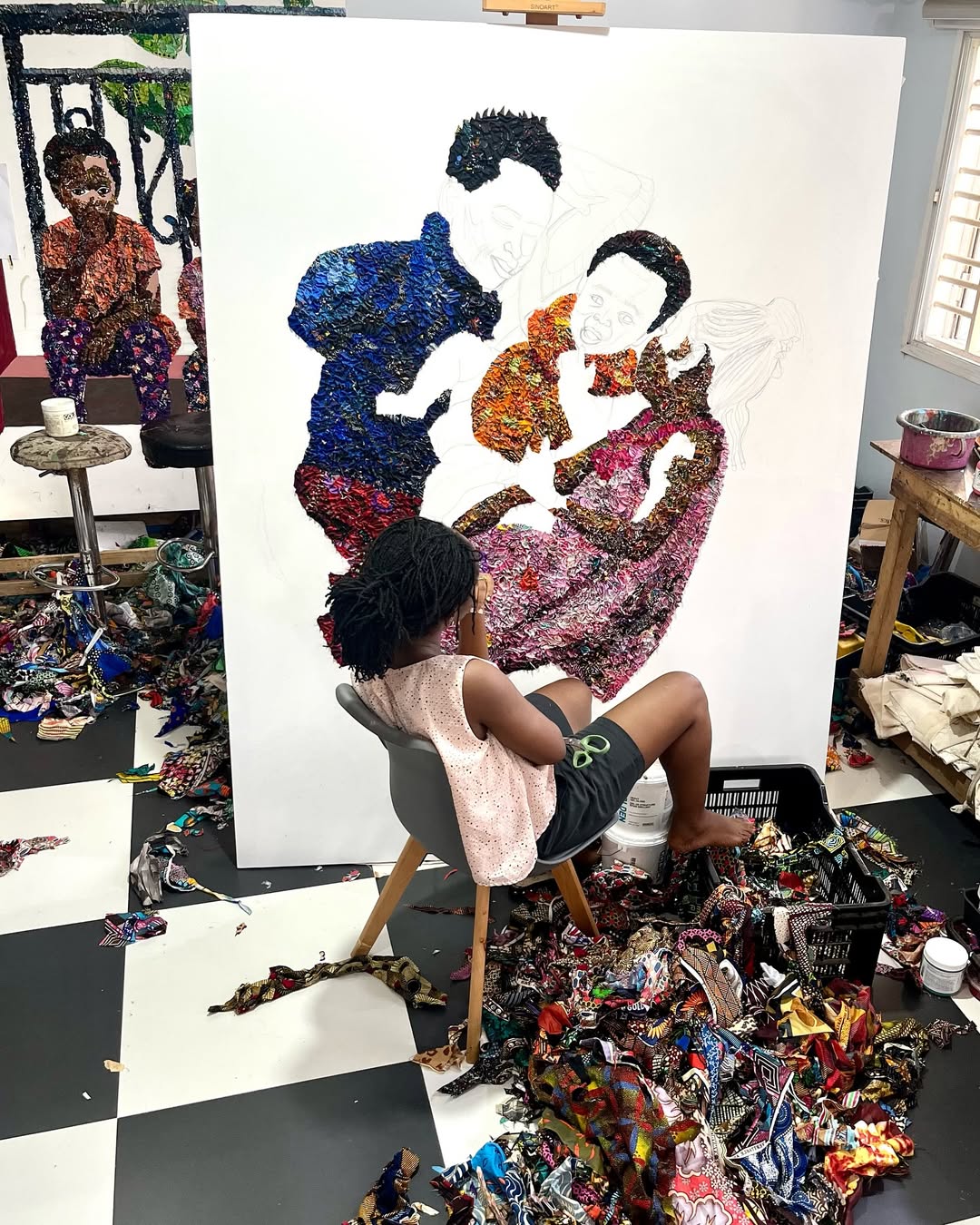 Marcellina Akpojotor Gives Weight to Fabric and Memory With Her Portraits