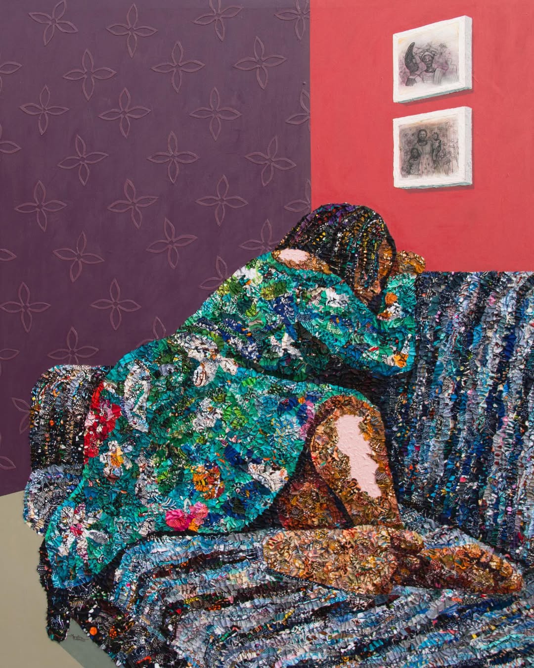 Marcellina Akpojotor Gives Weight to Fabric and Memory With Her Portraits